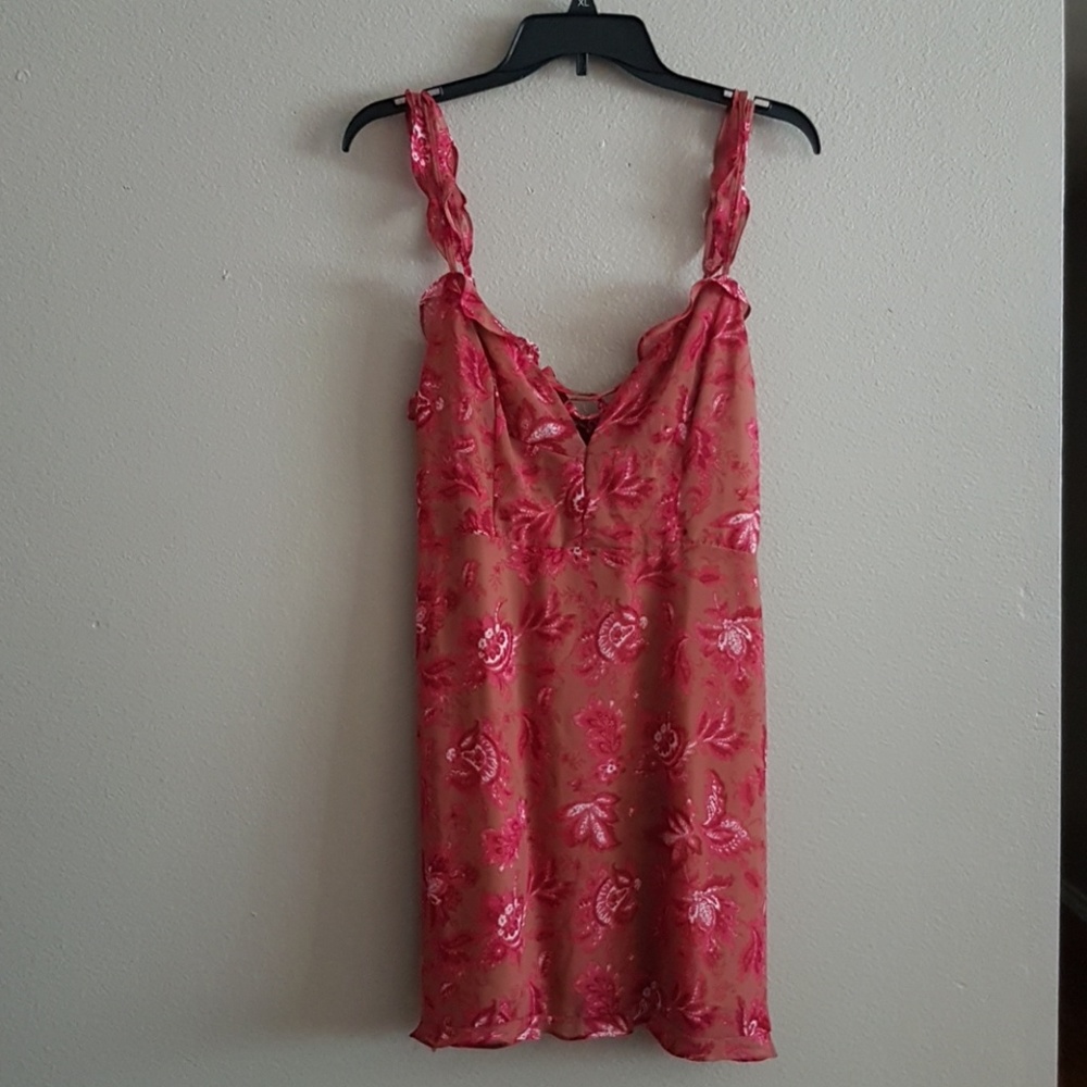 White Fox Boutique Pink Floral Mini Dress
